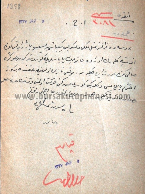 Bursa Fransız Mümessili Binbaşı Berlisso'nun İzmit'e
