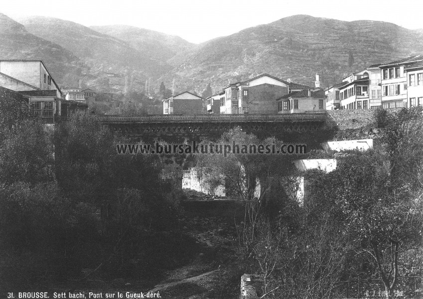 Setbaşı köprüsü gravür, 1887.